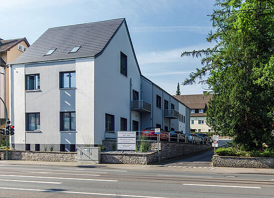 Umnutzung einer Textilschule zu einem Wohn- und Geschäftshaus, Bielefeld, Detmolder Str. 38A–B